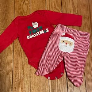 Baby Boys Girls Carters MY FIRST CHRISTMAS Outfit Sz 3 months